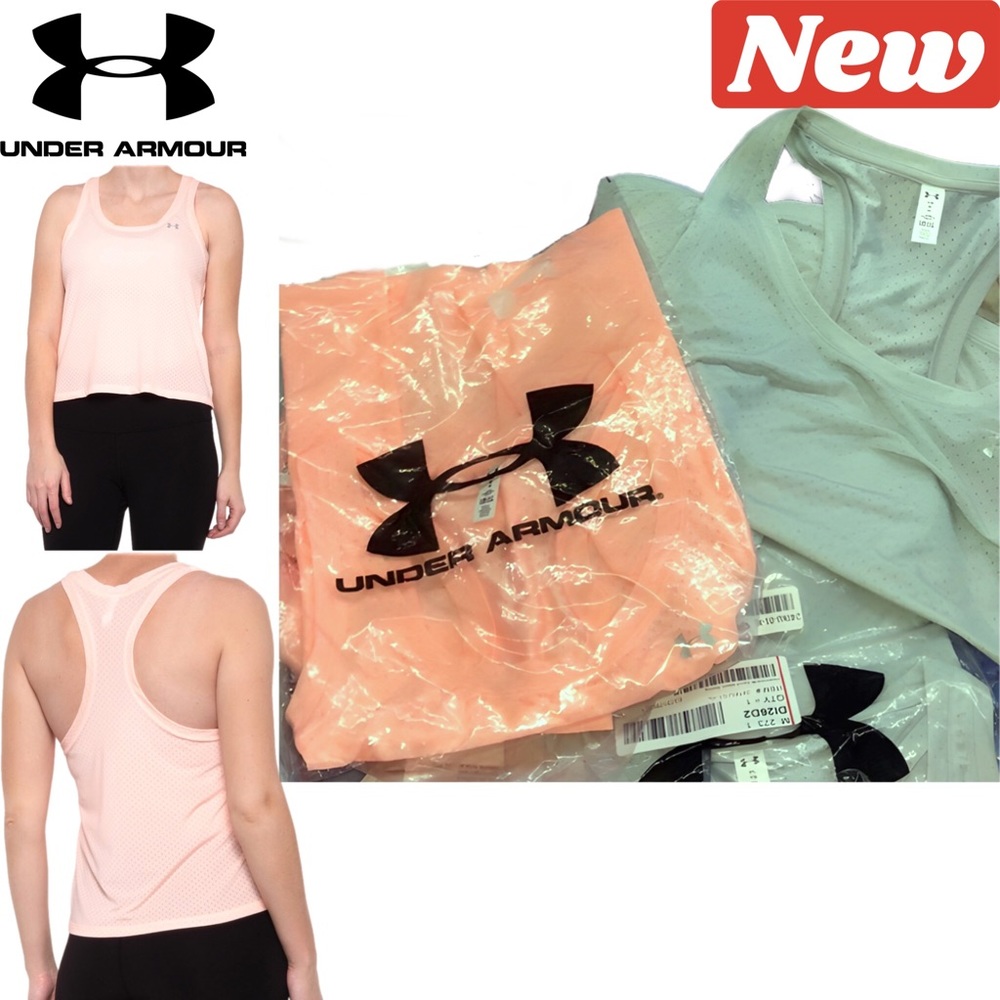 🆕 Under Armour HeatGear® Sport Mesh Swing racer back Tank (87)